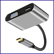 4 in 1 USB C Hub 4k Uhd Male to Female Multi-display Video Converter Hdtv Port Hub Portable for Game