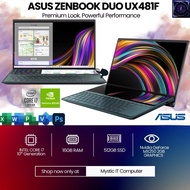 𝐓𝐨𝐮𝐜𝐡 𝐒𝐜𝐫𝐞𝐞𝐧𝐏𝐚𝐝 𝐏𝐥𝐮𝐬 Nvidia 2GB Asus Zenbook Duo UX481F Intel Core i7 10th Gen 2.30GHz 16GB RAM 512G