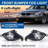 1 Pair Fog Lights Anti-Fog Lamps for BMW 5 Series E60 2008-2010 Front Bumper Fog Lamp