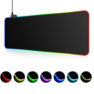 ● RGB Gaming Mouse Pad Large Size Colorful Luminous for PC Computer Desktop 7 Colors LED Light Desk Mat Gaming Keyboard Pad