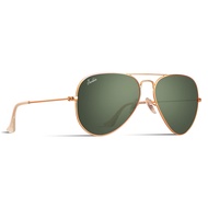 Berikin Classic Aviator Style Sunglasses For Men Women 100% UV400 Protection Green Glass Lenses Gold