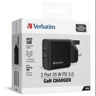 "荃灣門市全新行貨" Verbatim 2 Port 35W PD 3.0 GaN 充電器 66881