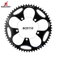 ▬WUZEI Road Bike Round Narrow Wide Sprockets 110 BCD 50/52/54/56/58T Chainwheel Racing Folding Bicycle Crankset Tooth p
