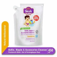Sleek Bottle Nipple &amp; Accessories Cleanser 450ml Sleek Pacifier Bottle Cleaners &amp; Baby Gear