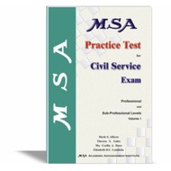 MSA Practice Test for Civil Service Exam Vol 1 (Authentic / Brand New)