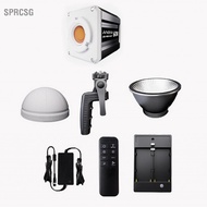 sprcsg Andoer Tri-Color LED COB Video Light 60W Photography 2800K-6800K Dimmable LCD Screen 9 FX Spe