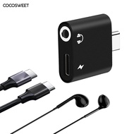 Mini Type-C Adapter USB31 2 in 1 USB C to 35mm Type C Cable Converter for Phones