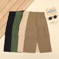 1-5th CARGO PANTS LINEN CARGO PANTS RIGHT POCKET LINEN CULOTKiri