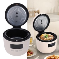 AUNMAS Multifunctional Electric Pot 3L Non Stick Rice Cooker Ramen with 8 in 1 Menu 24H Preset for N
