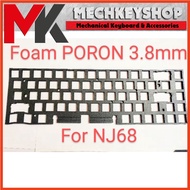 Sound Absorbing Poron Foam Pad for NJ68 Mechanical Keyboard