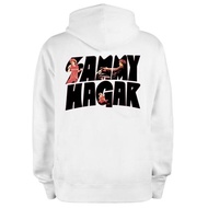 White Hoodie Sammy Hagar Hoodie Sweater Cotton Fleece Material