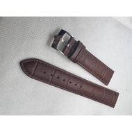 Brown Rolex Silver Buckle Watch Strap 20mm