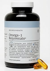 Big Bold Health Omega-3 Rejuvenate™ Softgels | Fish Oil Supplement | 120 Softgels, 60-Day Supply Lem