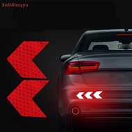 XOYU 10PCS Car Sticker Reflective Warning Sticker Safety Tape Anti Collision Warning Reflective Sticker Automobile Trunk Motorbike SG