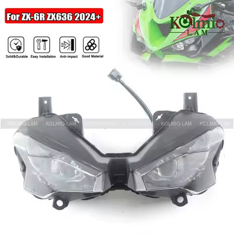 Fit For 2024 - 2025 KAWASAKI ZX-6R ZX6R Headlight Motorcycle Front Headlamps Assembly NINJA636 ZX 6R