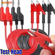 Protable Banana Plug  Alligator Clip Connector - Insulated Multimeter Test Cable Lead Head for Multi