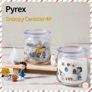 🌺KOREA🌺 Pyrex Peanuts Canister 4P Set Pyrex X Snoopy Collaboration