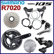 Shimano 105 R7020 2x11 Speed Hydraulic Disc Brake Group R7100 Crankset Road Bike Bicycle Kit R7000 G