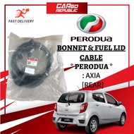 Perodua Axia (Original) Bonnet & Fuel Lid Cable Rear (Belakang) 100% Original Product
