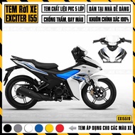 Exciter 155 VVA Model MX Car Sticker | EX15519 | Removable Decal for Ex155 Red, Black, White, Blue G