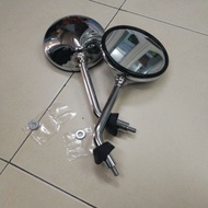 VESPA SIDE MIRROR CHROME / BLACK DESIGN FOR VESPA LT LX150 SPRINT PRIMA PRIMA 3V S125 GTS CLASSIC PX