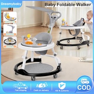 Baby Walker For 6-36 Months Baby Multi-functional Foldable Stroller Walker With Music & Light Baby W