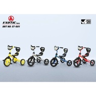 Exotic ET-601 Tricycle with Dino Pattern Rubber Tires