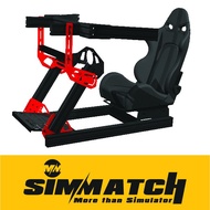 SIMMATCH RACING SIMULATOR RIG STAND ALUMINIUM 4040/80 PROFILE SIM RACING STAND FOR LOGITECH G29 THRU