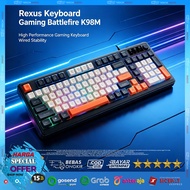 Keyboard RGB Keyboard/ Rexus K98M 98-Key USB PC Premium Quality Membrane Gaming/