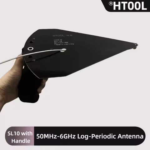 SL10 50MHz-6GHz Log-Periodic Antenna Directional Antenna High Gain 7dB SMA Interface for Spectrum An