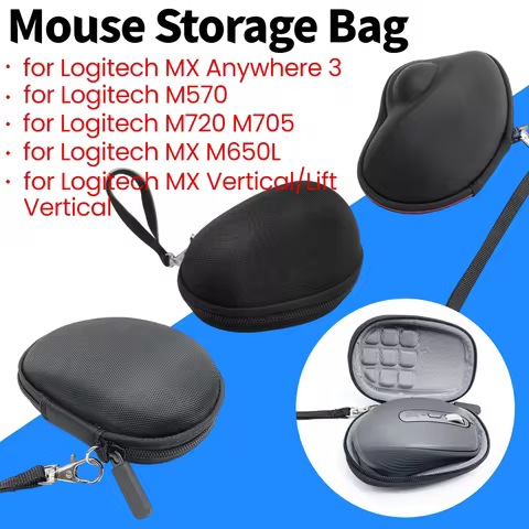for Logitech MX Anywhere 3/MX Vertical M720 M705 M570 Wireless Mouse Storage Bag Hard Shell Case Pro