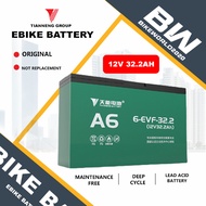 Bikeworld Tianneng Battery E-bike 48v 38ah and 48v 32.2ah Gel Type Solar battery Compatible with 48v 32ah Ebike Battery