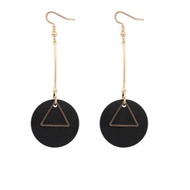 Long round triangle earrings long female earrings simple (1H2) jan081