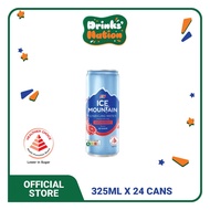 [Wholesale - 24s](No Sugar) F&N Ice Mountain Sparkling Water Assorted Flavours Grapefuit (Can 325ml)