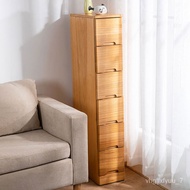 HY-# Special Offer Solid Wood Sandwich Cabinet Living Room Gap Cabinet Wooden Storage Cabinet Bedside Narrow Cabinet Bed