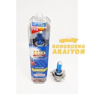 H4 Bulb 12V 100/90W Blue Glass White Light 6000K B-TECH 1 Pair Halogen H4