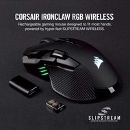 CORSAIR IRONCLAW WIRELESS SE Gaming Mouse Ergo / MARKSMAN sensor / 285 hrs battery life & Tri-mode