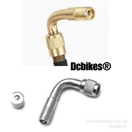 90 Degree Angle Tyre Valve Schrader Valve Stem with Extension Adapter Tube Kit