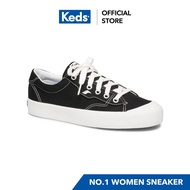 KEDS WF61179 CREW KICK 75 CANVAS BLACK Women's Lace-up Sneakers Black hot sale