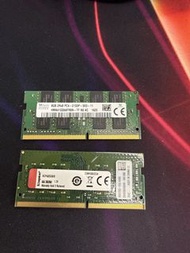SK Hynix + Kingston 8GB DDR4  RAM 各一