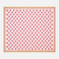 Indian Block Cotton Pareo - White/Pink
