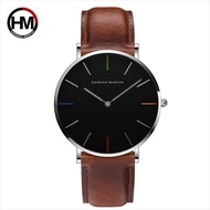Jam Tangan Pria Hannah Martin 3690 Leather Premium