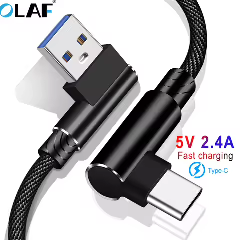 OLAF 3M USB Type C 90 Fast Charging usb c cable Type-c Data Cord Android Charger usb-c USB Cable For