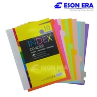 Uni Index Divider A4 (Paper) Colour Index Divider / File Filing Separator (Uni Paper)