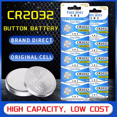 original CR2032 3V Lithium Coin Battery Button Cell long life for airtag Car Key Remote Control Moth