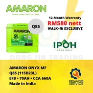 [Installation Provided] Q85 | 115D23L | Amaron Onyx EFB MF Stop-Start Car Battery - 12 Months Warran
