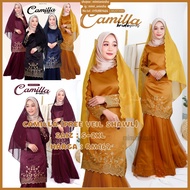 Camilla Kurung Moden Baju Raya Baju Putih Baju Bridesmaid Baju Nikah Tunang Wedding Dress Muslimah W