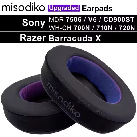 misodiko Upgraded Earpads Replacement for Sony MDR 7506/ V6/ CD900ST / M1ST, WH-CH700N/ CH710N/ CH72