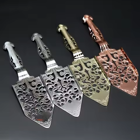 New Stainless Steel Absinthe Spoon Cocktail Bar Utensils Bitter Scoop Absinthe Glass Cup Drink Ware 