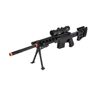 UKARMS CQB P1402 Spring Airsoft Tactical Sniper Rifle Gun : Folding Stock + Flashlight + Bipod